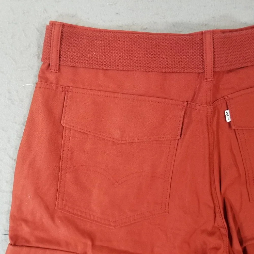 Levi's cargo shorts men's 36 x 13 orange rust heavy duty Urban outdoor Hip-Hop